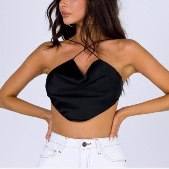Princess Polly Tops - Princess Polly JULIA TOP BLACK